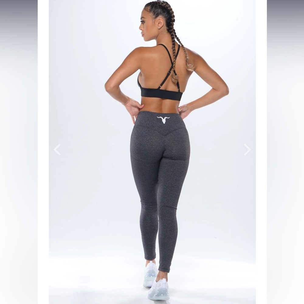 IGNITE Charcoal Mid Rise Leggings Size S/M